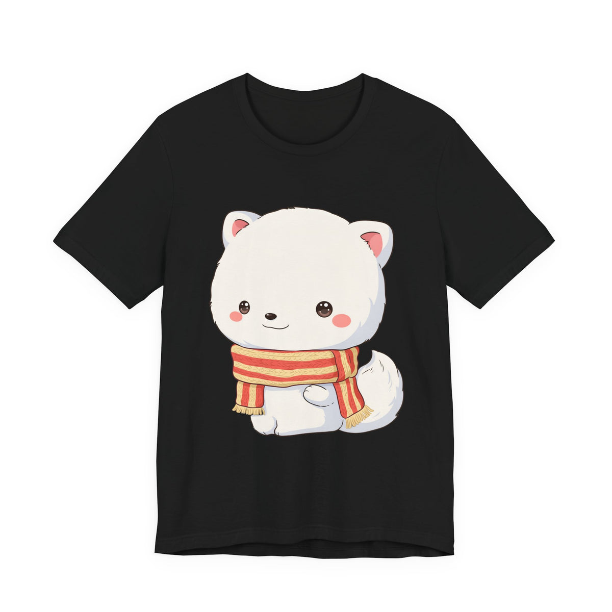 Kawaii Arctic Fox Christmas Tee for Cute Holiday Fans