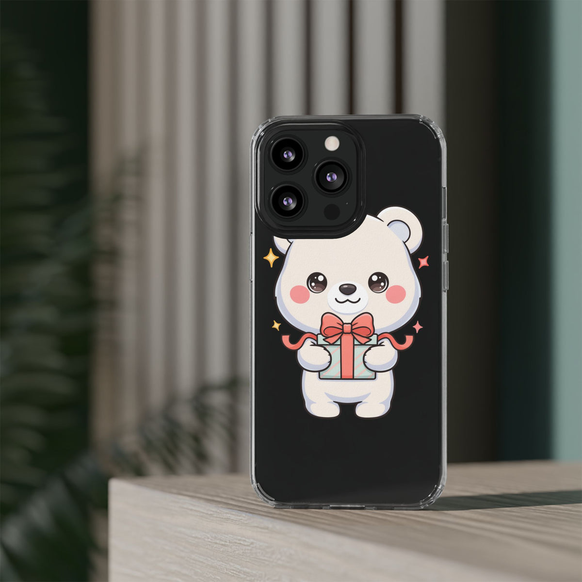 Kawaii Polar Bear Gift Phone Case for Holiday Gifting