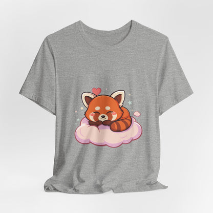 Kawaii Red Panda T-Shirt, Cute Sleeping Animal Tee