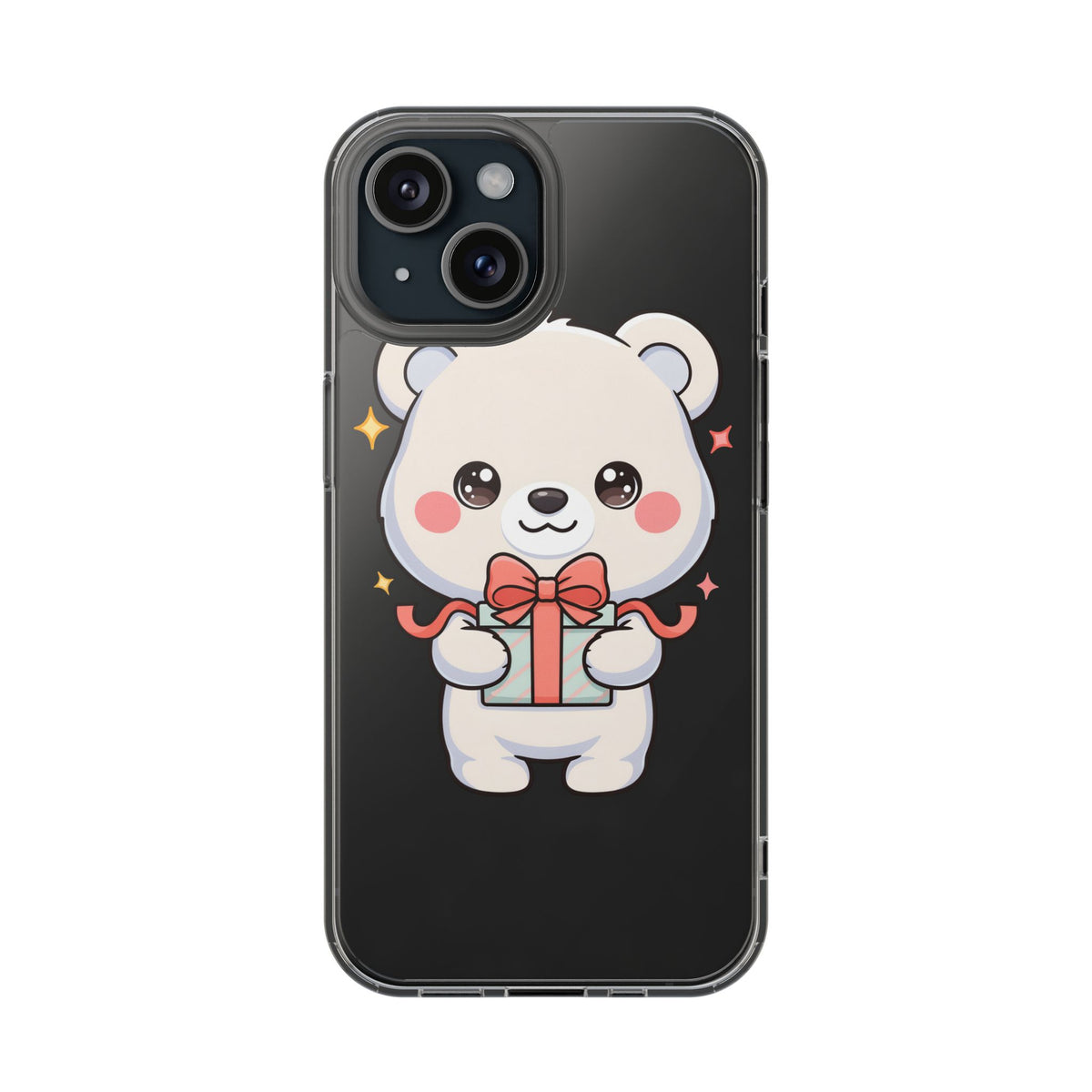 Kawaii Polar Bear Gift Phone Case for Holiday Gifting