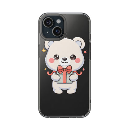 Kawaii Polar Bear Gift Phone Case for Holiday Gifting