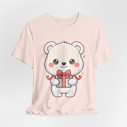 Kawaii Polar Bear Gift T-Shirt for Cute Holiday Cheer