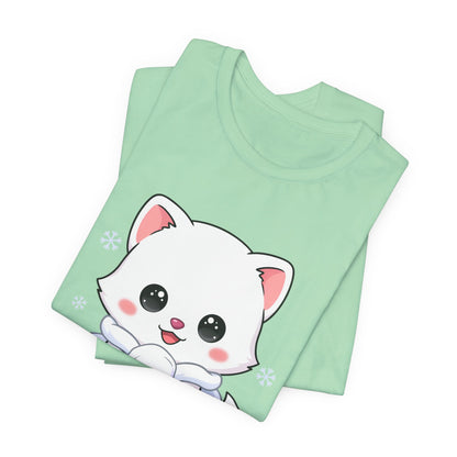Kawaii Arctic Fox T-Shirt for Cute Winter Style