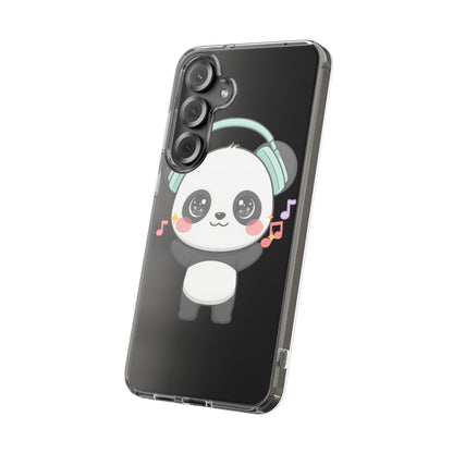 Kawaii Panda Phone Case with Headphones
