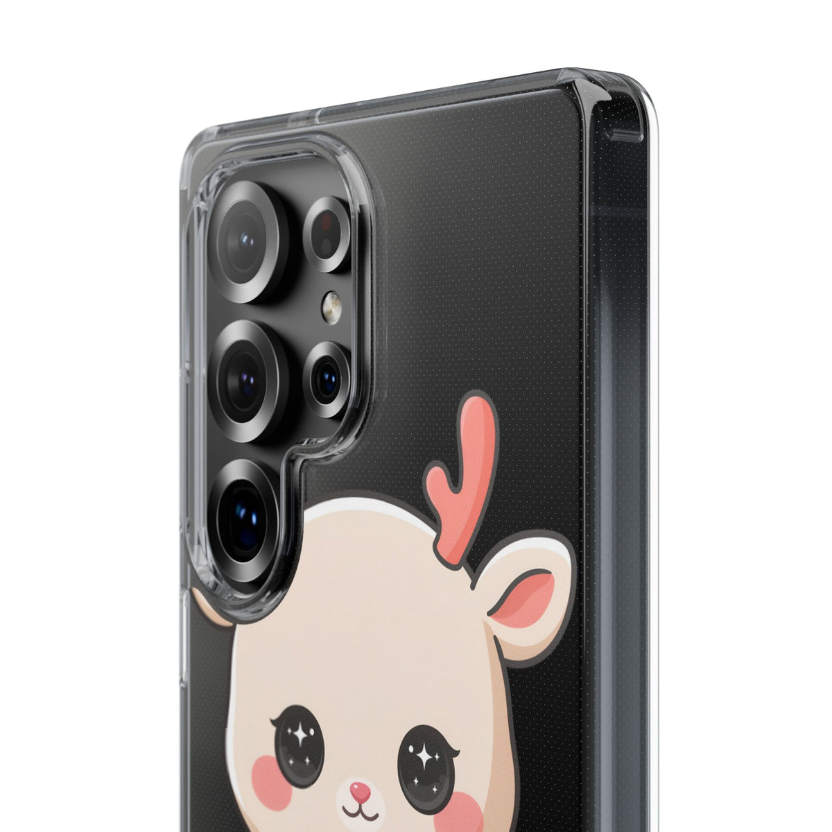 Christmas Reindeer Phone Case, Cute Kawaii Holiday Gift