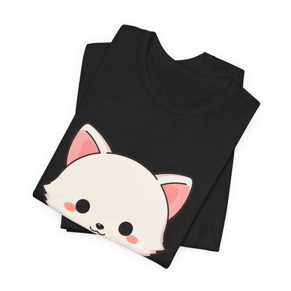 Christmas Fox T-Shirt, Cute Mistletoe Kawaii Tee