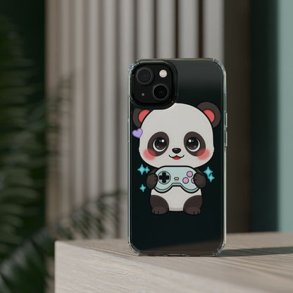Gamer Panda Clear Impact-Resistant Phone Case