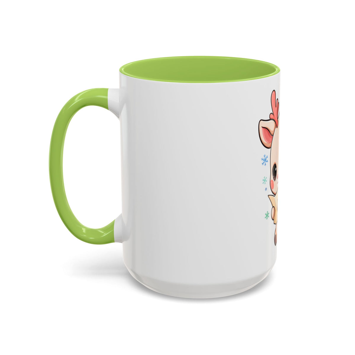 Christmas Reindeer Accent Coffee Mug for Cozy Holiday Mornings