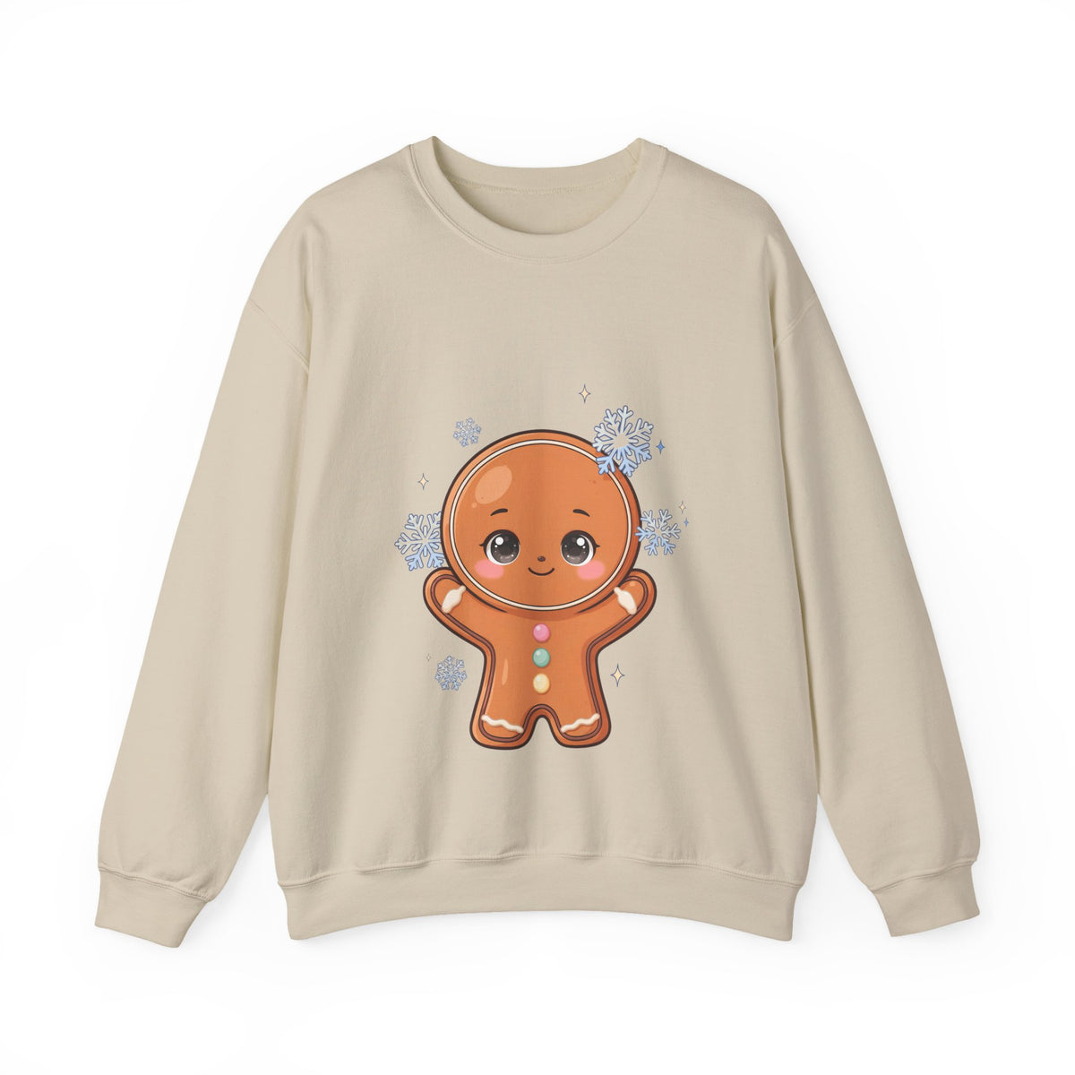 Kawaii Gingerbread Sweatshirt – Cute Winter Crewneck