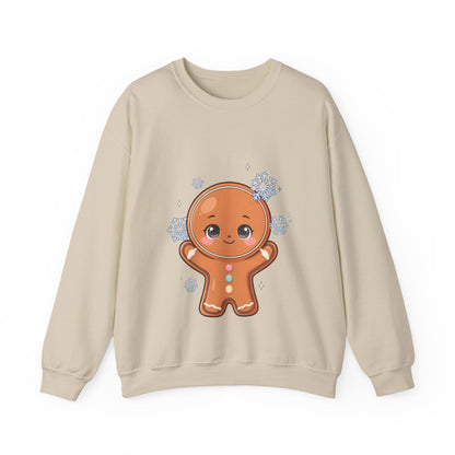 Kawaii Gingerbread Sweatshirt – Cute Winter Crewneck