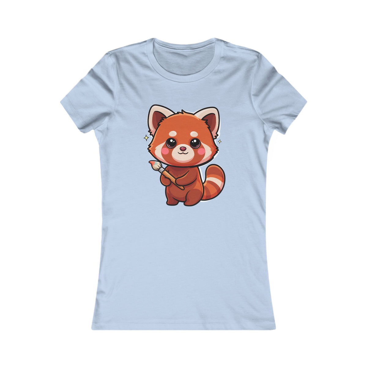 Kawaii Red Panda Women's Tee for Art Lovers