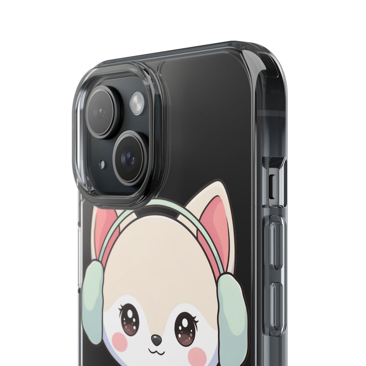 Kawaii Arctic Fox Phone Case – Cozy Winter Cutie