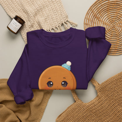 Kawaii Gingerbread Sweatshirt, Cute Christmas Crewneck