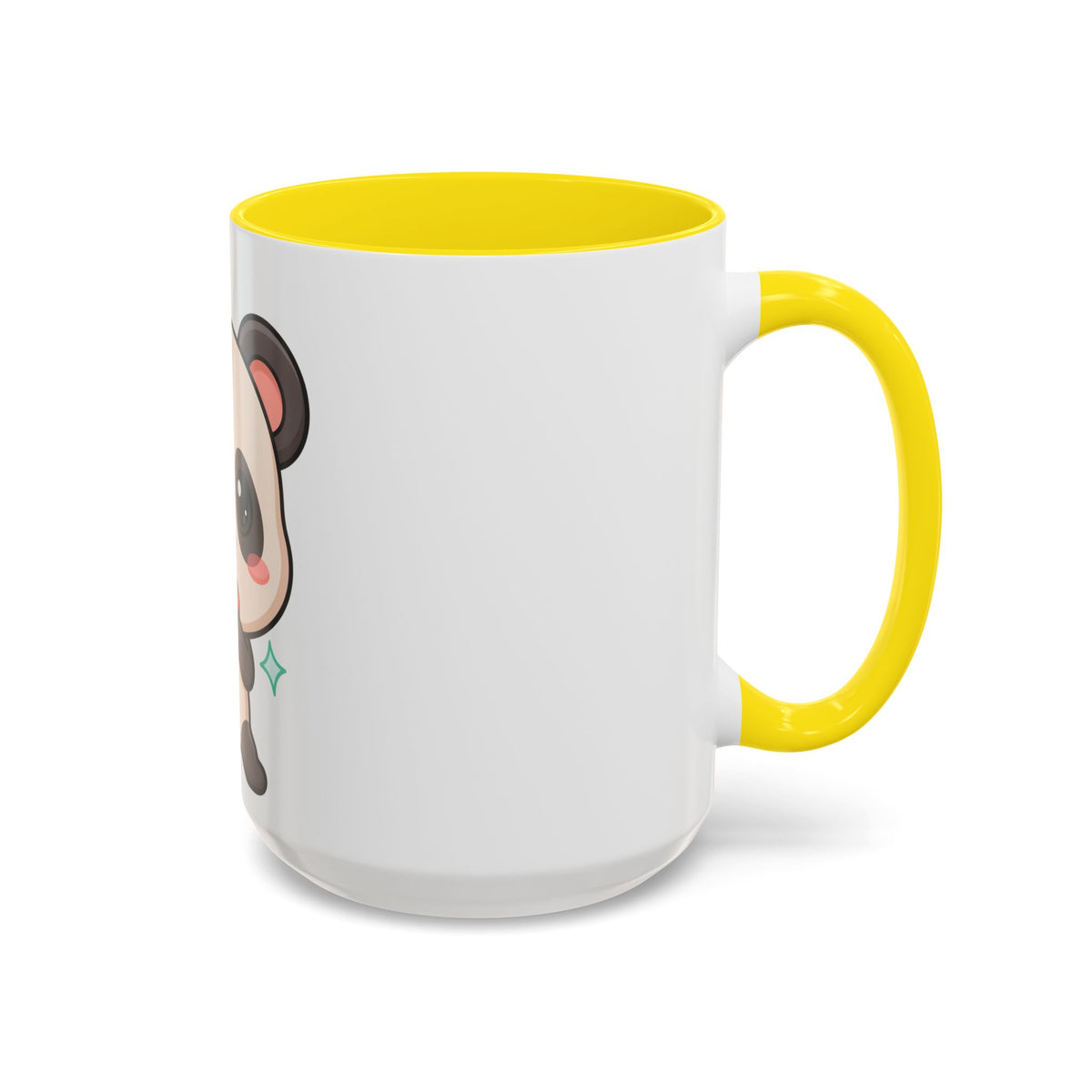 Kawaii Panda Coffee Mug, Cute Sushi Lover Accent Mug