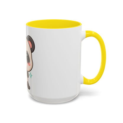 Kawaii Panda Coffee Mug, Cute Sushi Lover Accent Mug