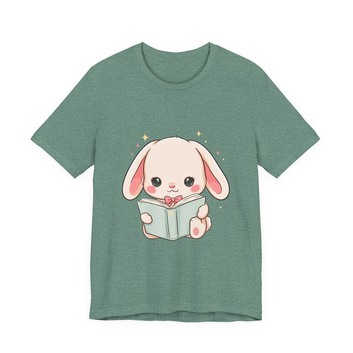 Book Lover Bunny T-Shirt – Cute Kawaii Reader Tee