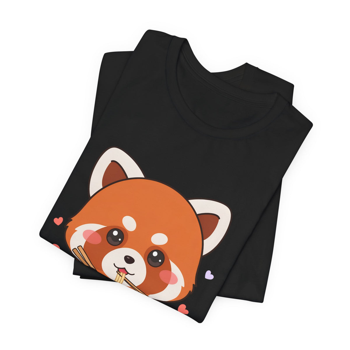 Kawaii Red Panda Ramen T-Shirt for Cozy Foodie Style