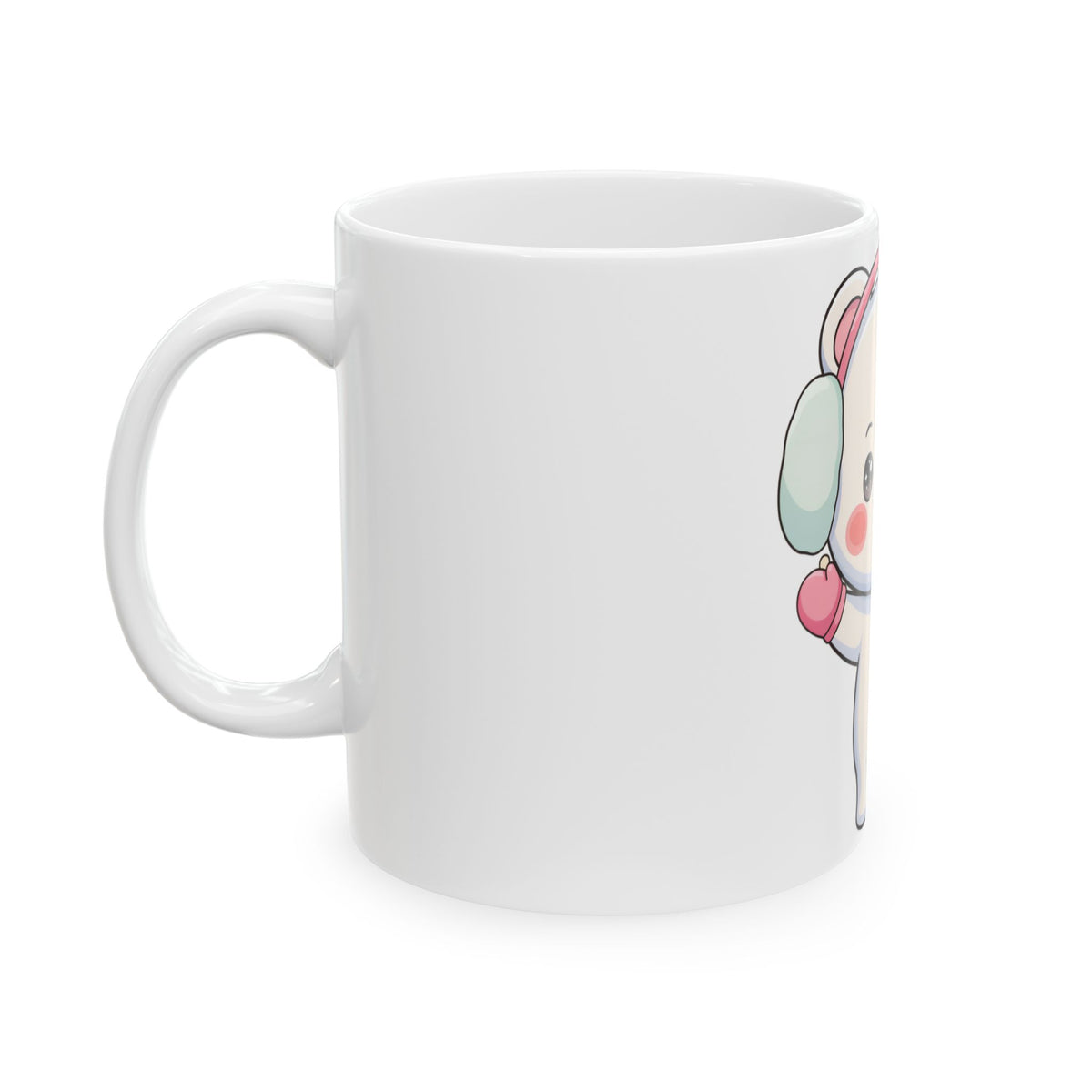 Kawaii Polar Bear Mug, Cute Winter Gift for Bear Lovers