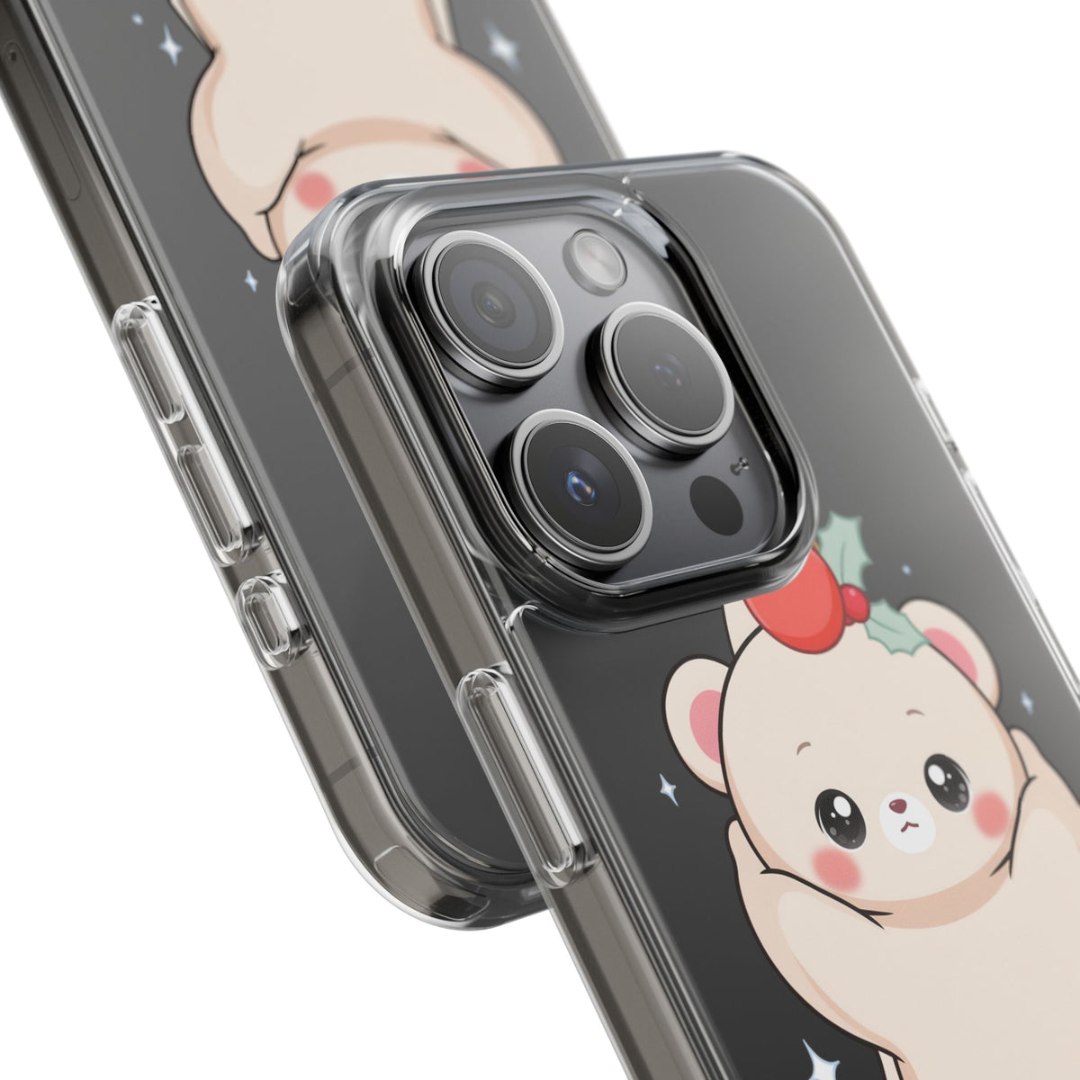 Kawaii Christmas Bear Phone Case for Cozy Holiday Days