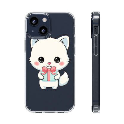 Kawaii Arctic Fox Phone Case with Gift