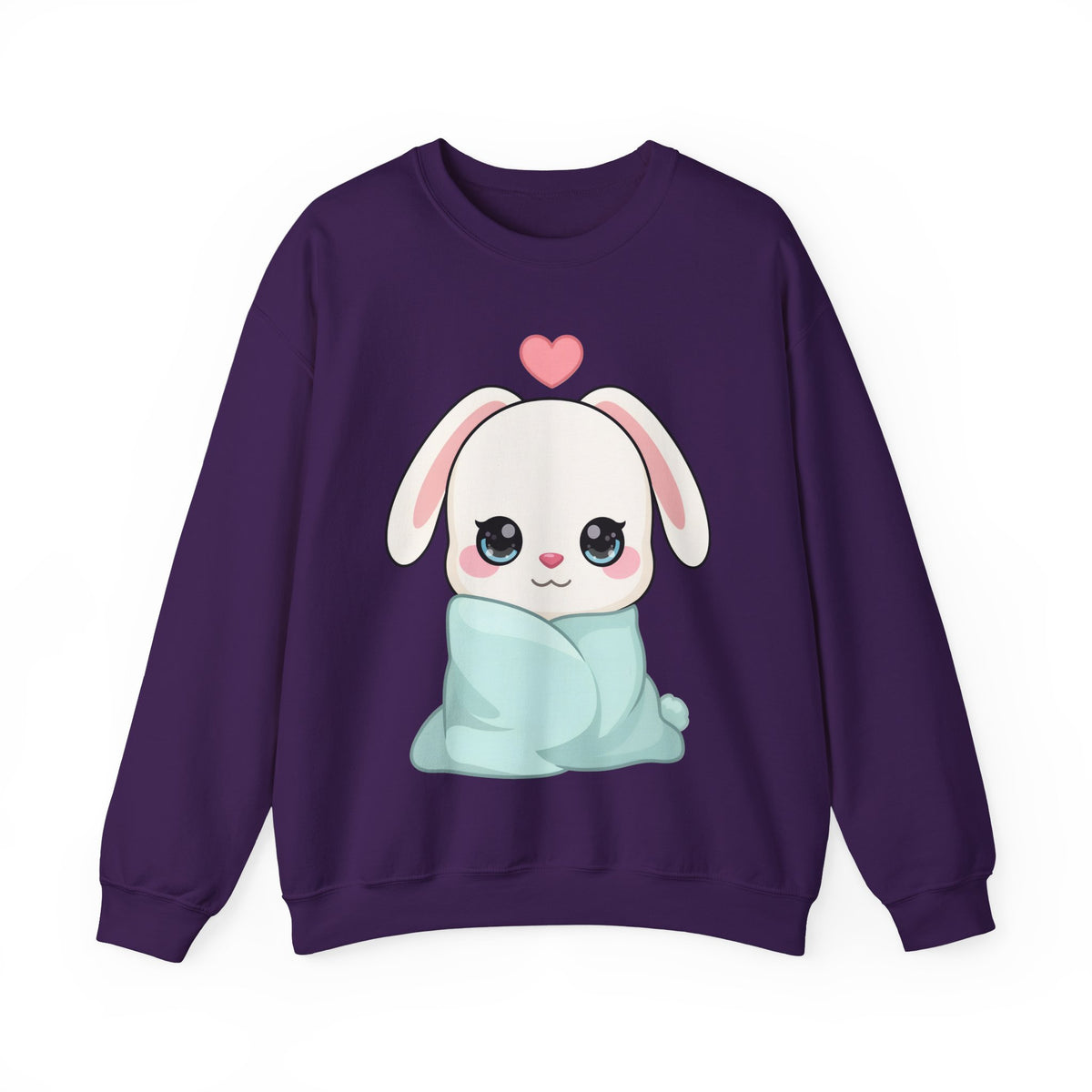 Kawaii Bunny Sweatshirt, Cozy Chibi Rabbit Crewneck