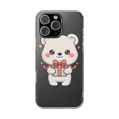 Kawaii Polar Bear Gift Phone Case for Holiday Gifting