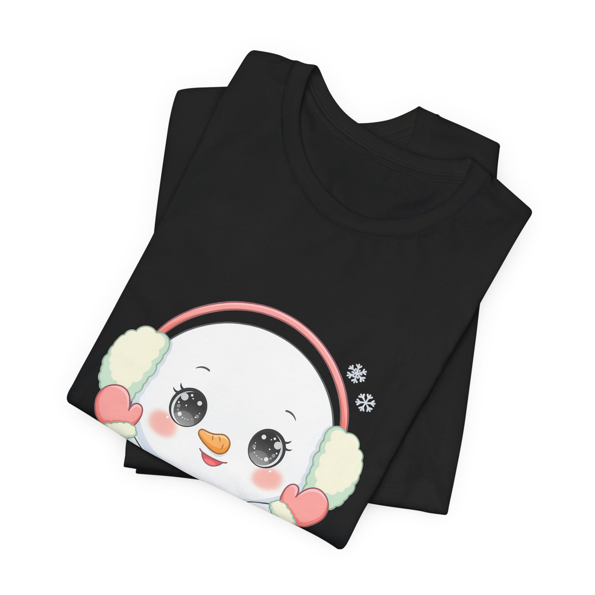 Kawaii Snowman T-Shirt for Cute Winter Style