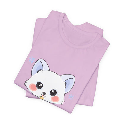 Kawaii Christmas Fox T-Shirt for Cozy Holiday Decorating