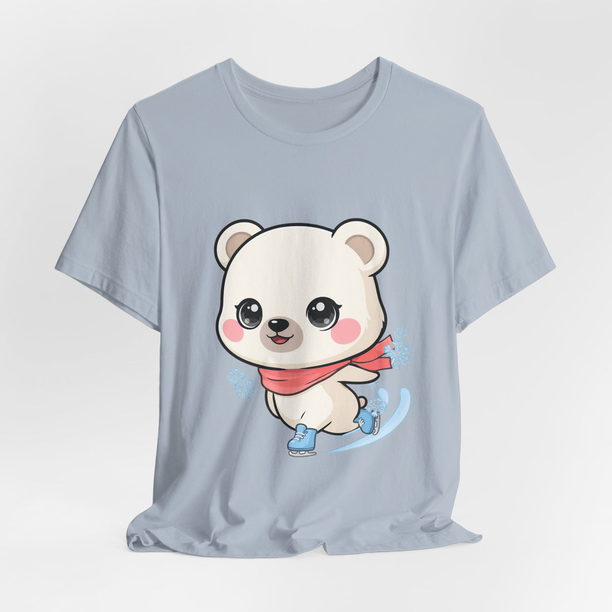 Kawaii Ice Skating Polar Bear Tee for Winter Gift Giving