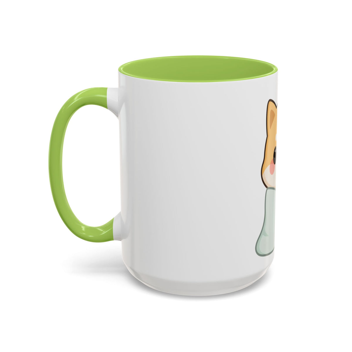 Kawaii Shiba Inu Accent Coffee Mug for Cozy Moments