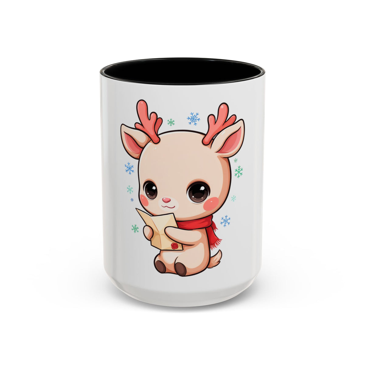 Christmas Reindeer Accent Coffee Mug for Cozy Holiday Mornings