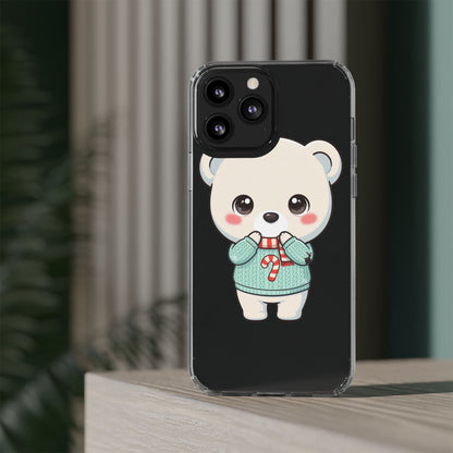 Kawaii Christmas Bear Phone Case for Holiday Season