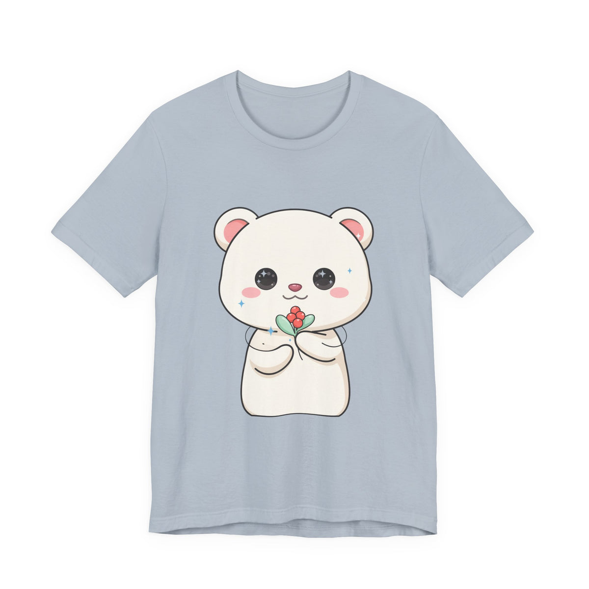 Kawaii Polar Bear Christmas T-Shirt for Cute Holiday Fans