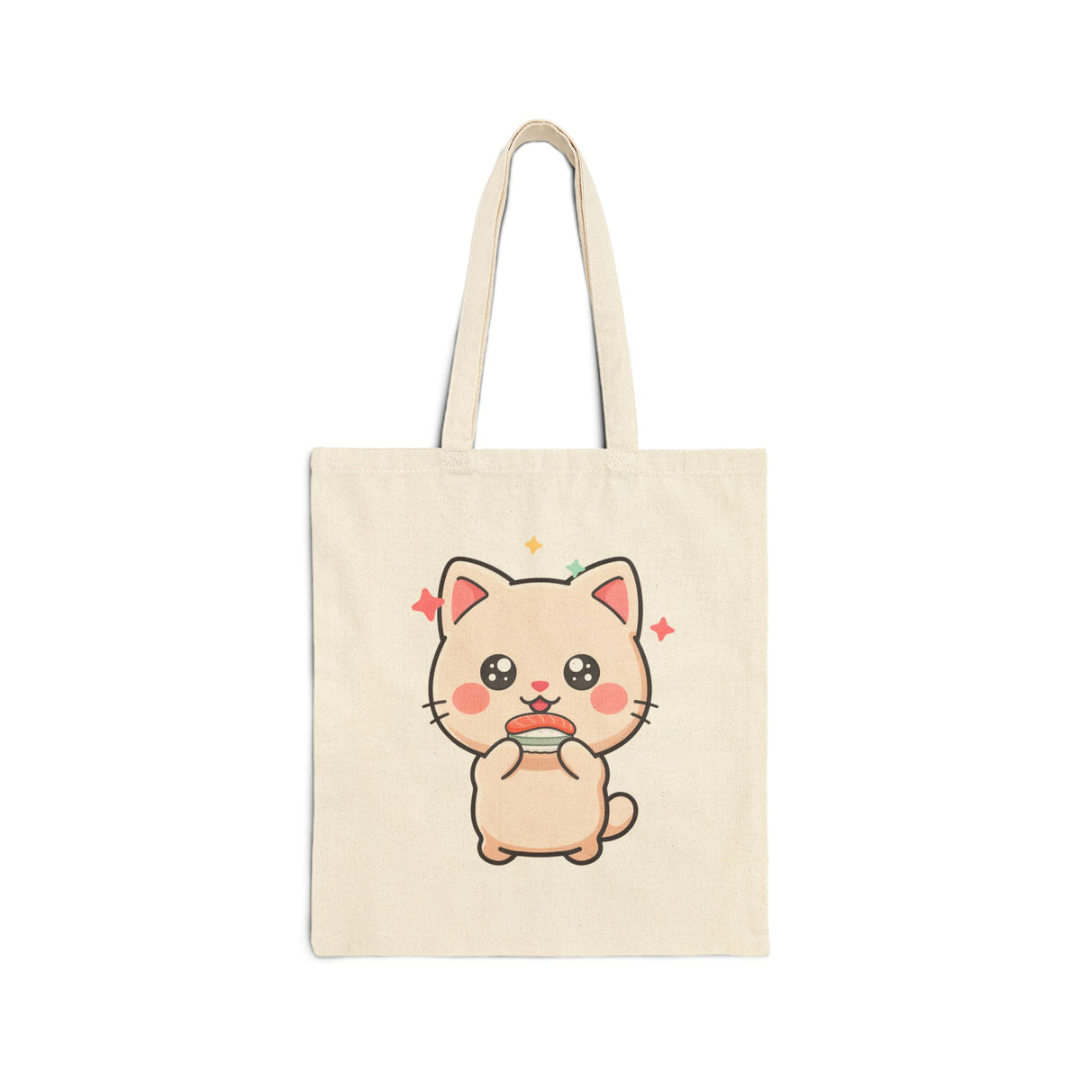Kawaii Sushi Cat Tote Bag for Cute Everyday Carry
