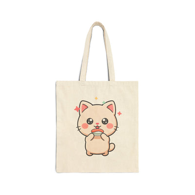 Kawaii Sushi Cat Tote Bag for Cute Everyday Carry