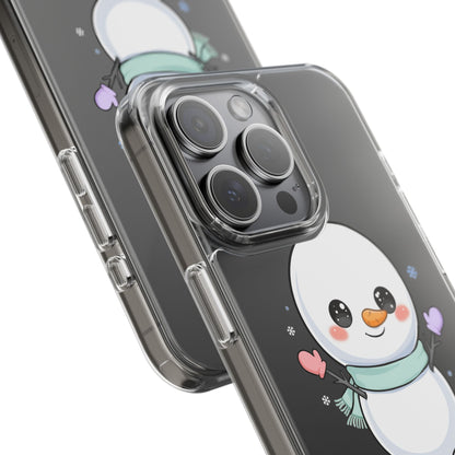 Kawaii Snowman Clear Impact-Resistant Case