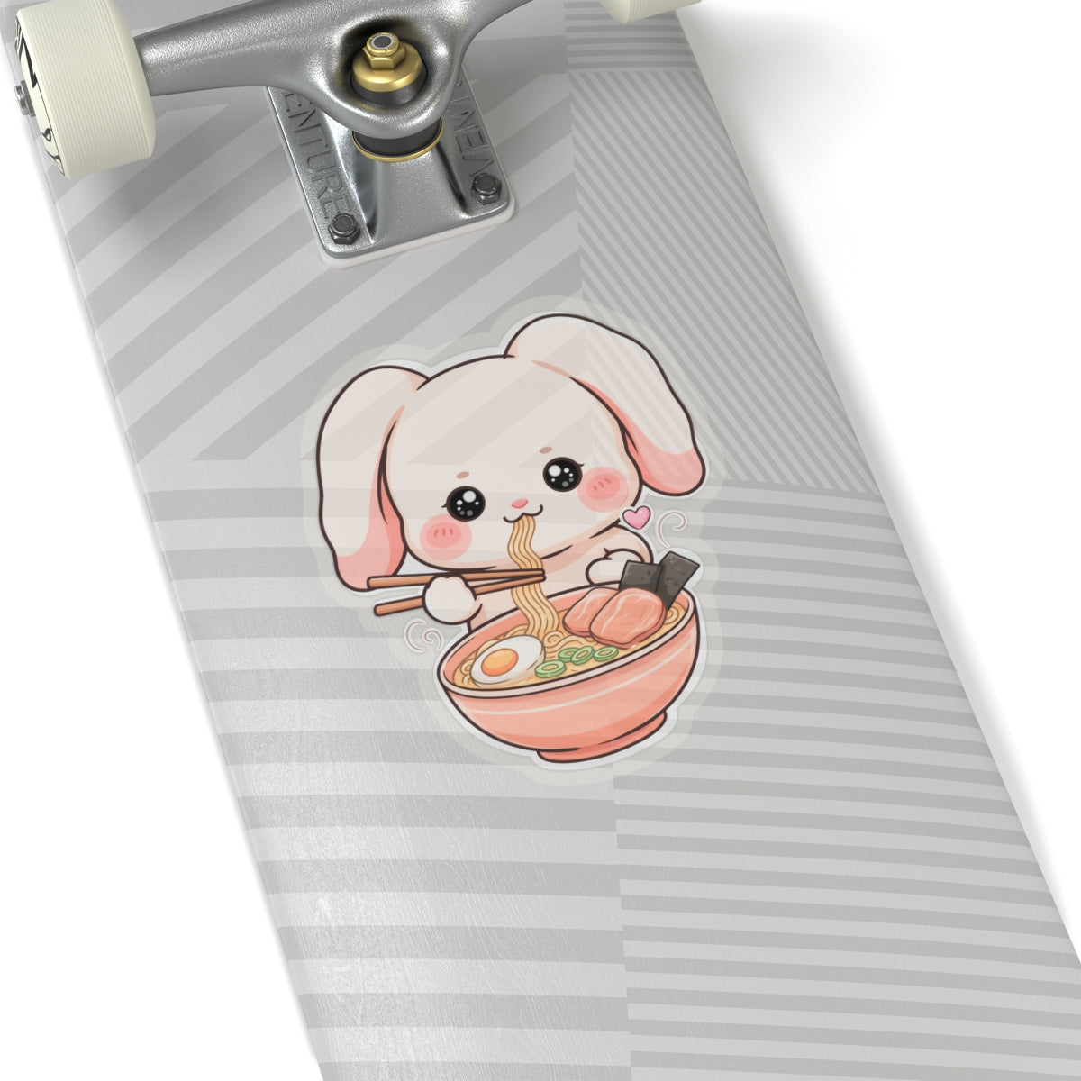 Kawaii Ramen Bunny Kiss-Cut Sticker for Cute Food Lovers