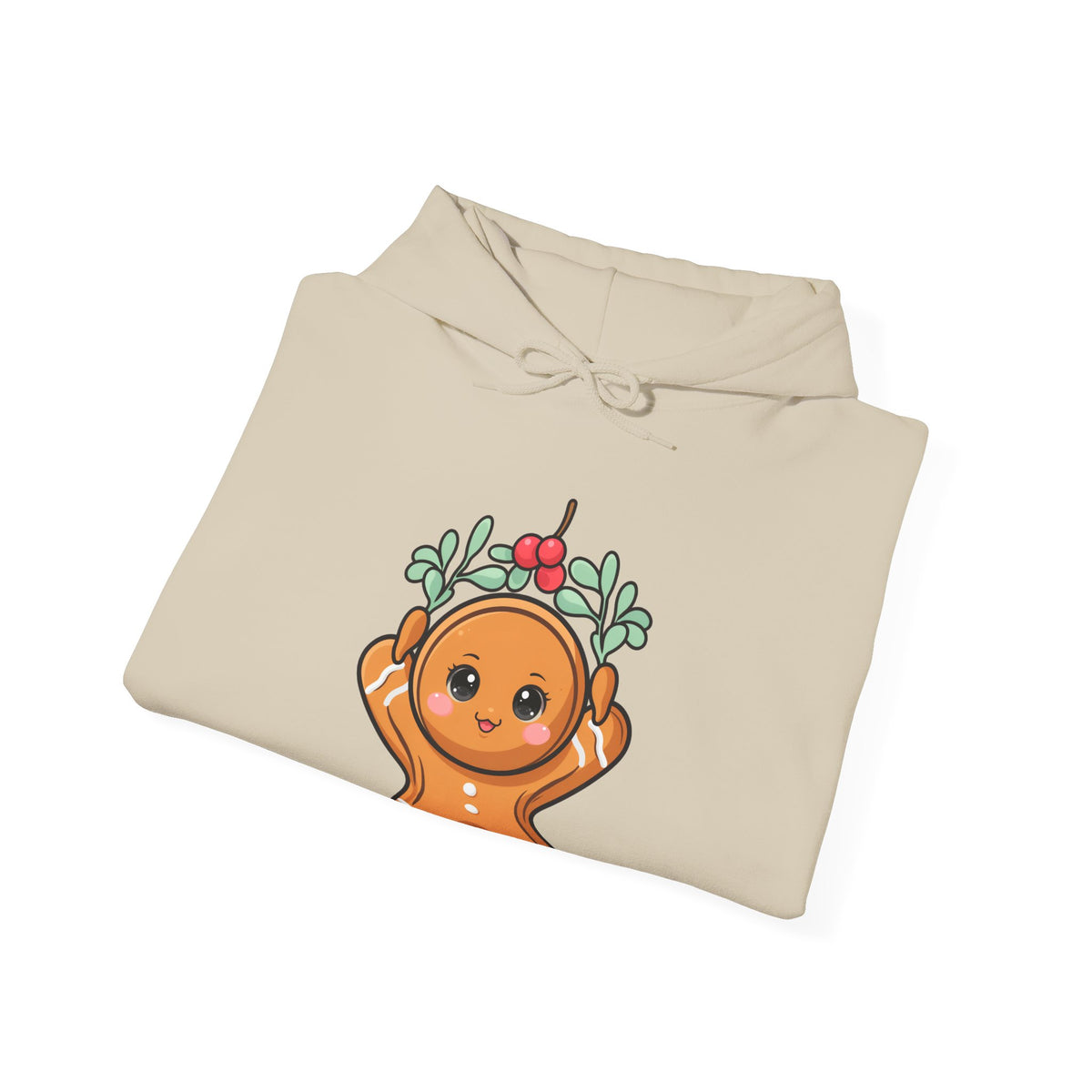 Kawaii Gingerbread Hoodie for Cute Holiday Cheer