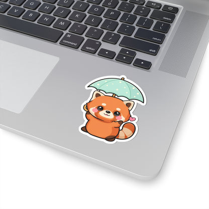 Kawaii Red Panda Sticker for Laptop and Journal Decor