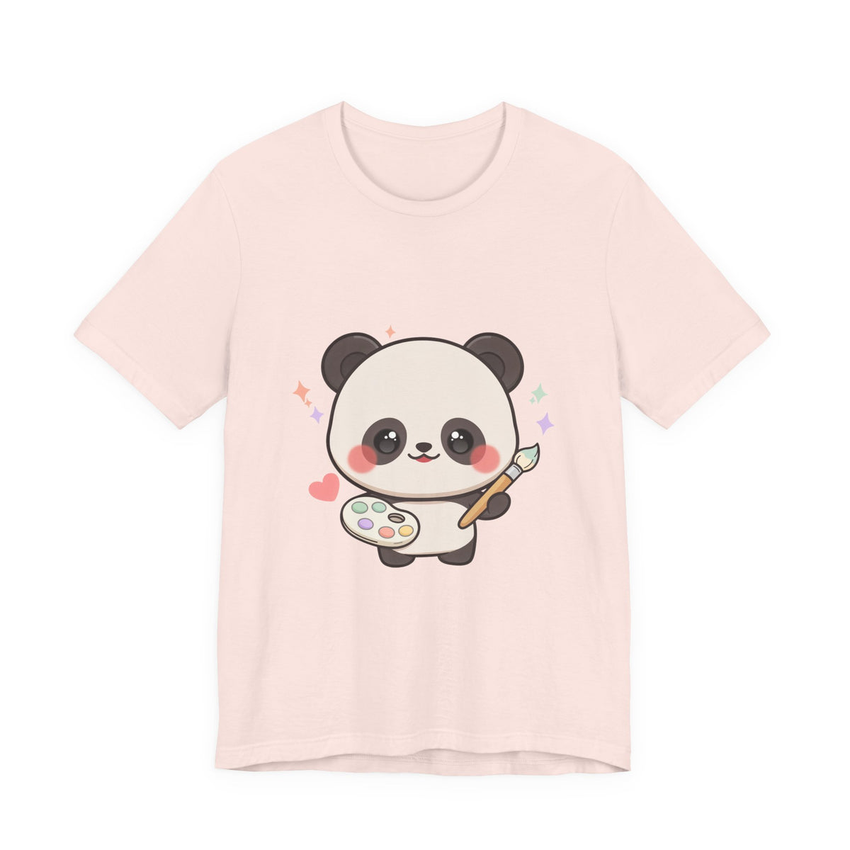 Kawaii Panda Artist T-Shirt for Creative Panda Fans