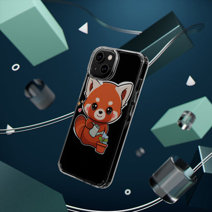 Red Panda Phone Case, Cute Plant Lover Gift