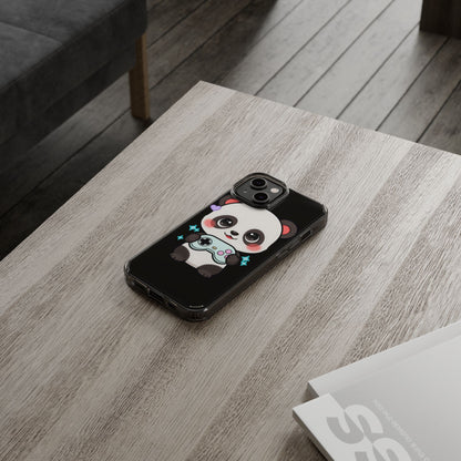 Gamer Panda Clear Impact-Resistant Phone Case