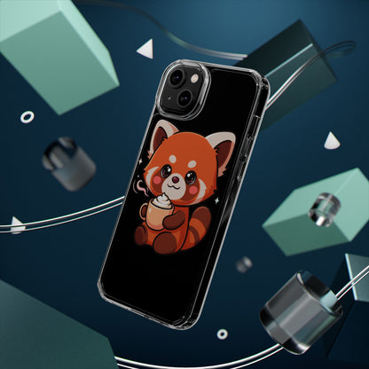 Kawaii Red Panda Phone Case with Latte