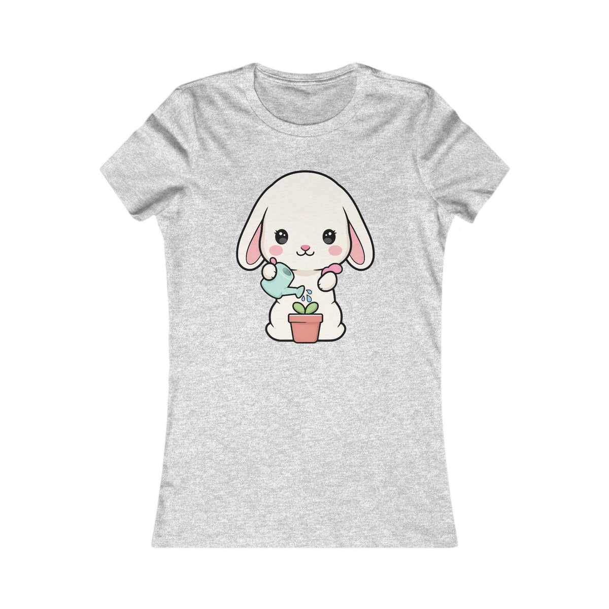 Kawaii Bunny Plant Lover Women's Tee