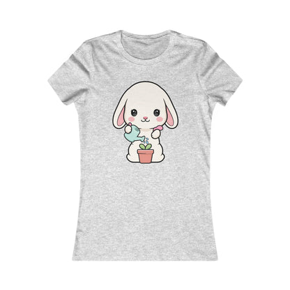 Kawaii Bunny Plant Lover Women's Tee