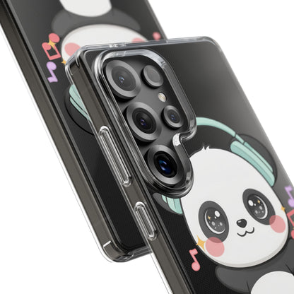 Kawaii Panda Phone Case with Headphones