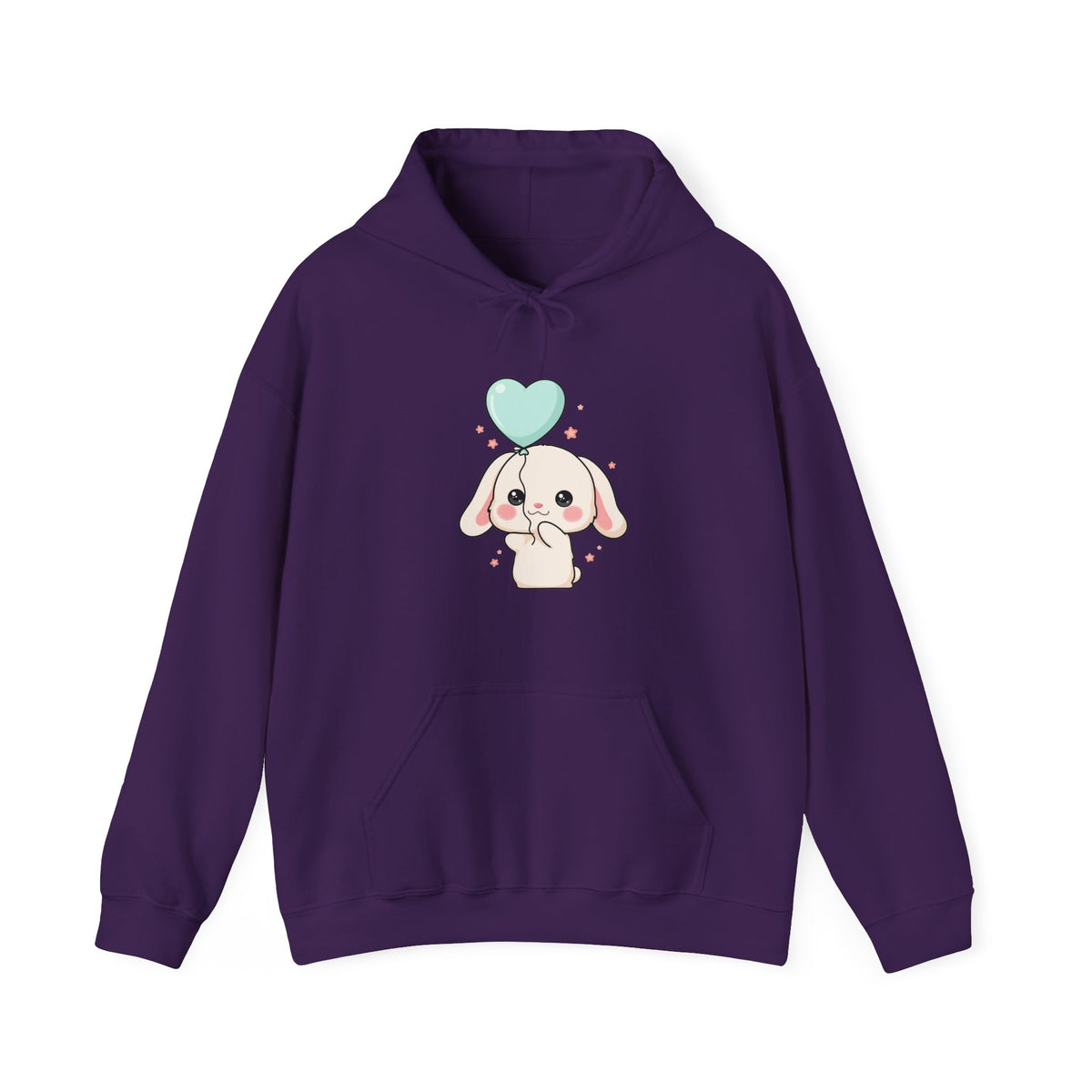 Kawaii Bunny Hoodie, Cute Balloon Rabbit Sweatshirt