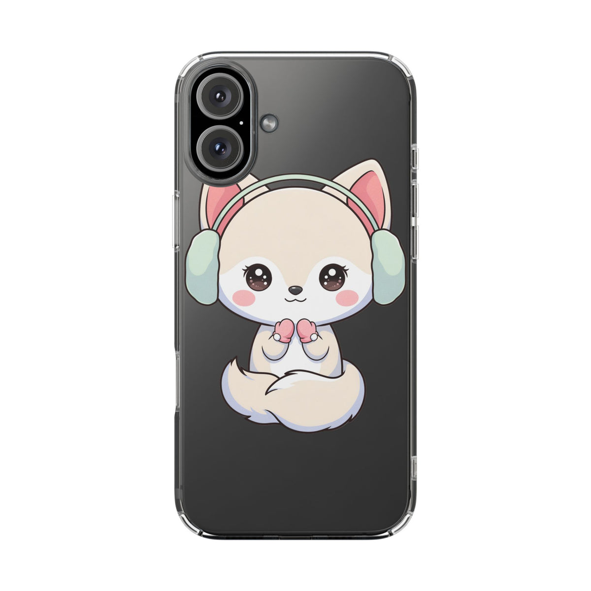 Kawaii Arctic Fox Phone Case – Cozy Winter Cutie