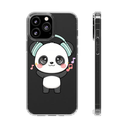 Kawaii Panda Phone Case with Headphones