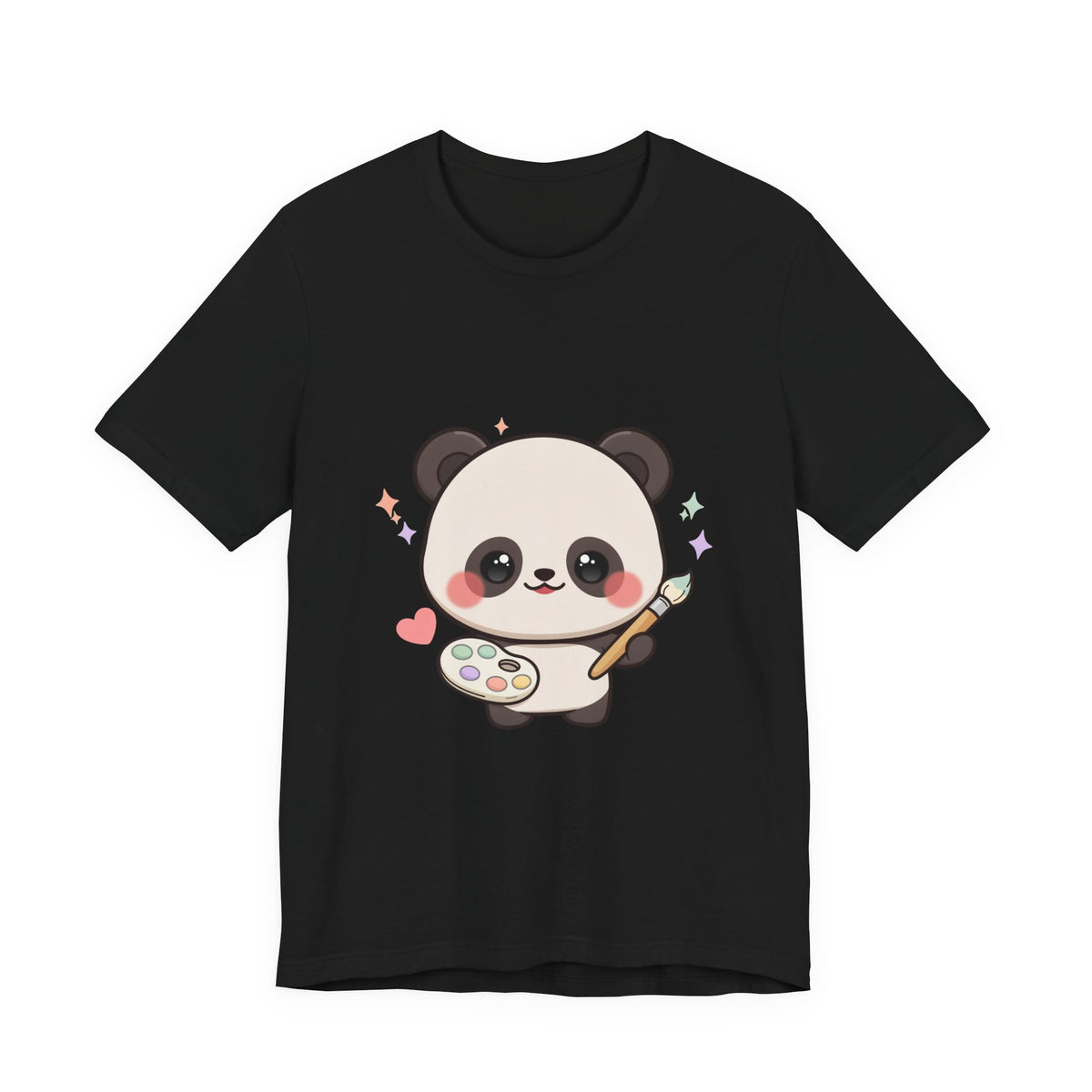Kawaii Panda Artist T-Shirt for Creative Panda Fans